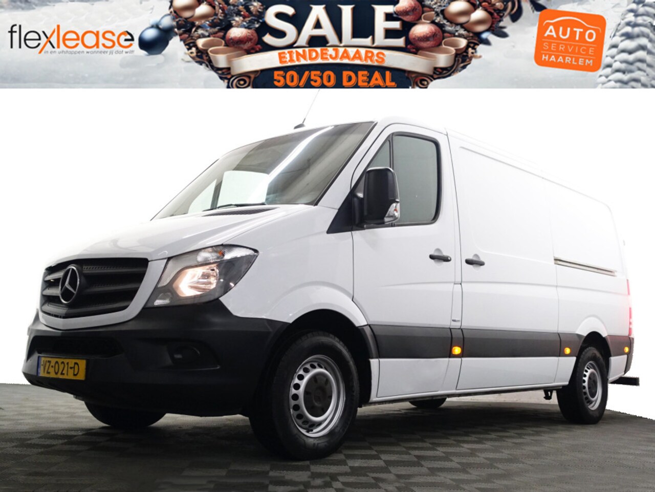 Mercedes-Benz Sprinter - 414 2.2 CDI 366 L2 Aut- 2x Schuifdeur, 3 Pers, Clima, Cruise, Park Assist, Grijs Kenteken - AutoWereld.nl