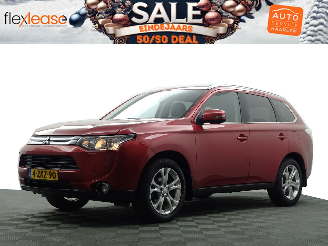 Mitsubishi Outlander - 2.0 Instyle+ Aut- 7 Pers, Schuifdak, Camera, Stoelverwarming, Trekhaak, Leder Interieur - AutoWereld.nl