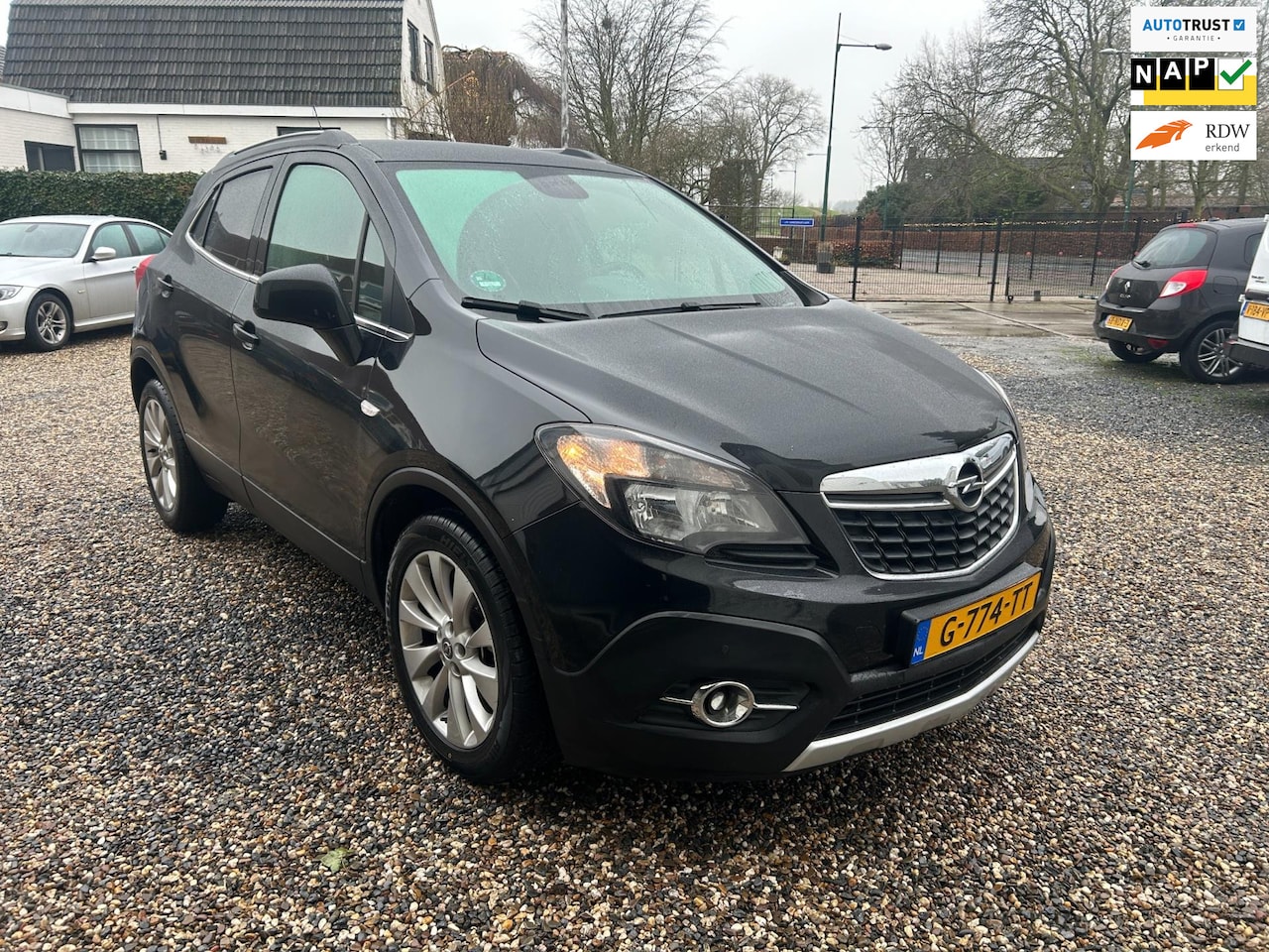 Opel Mokka - 1.4 T Cosmo 4x4 Navi Zwart Nw banden - AutoWereld.nl