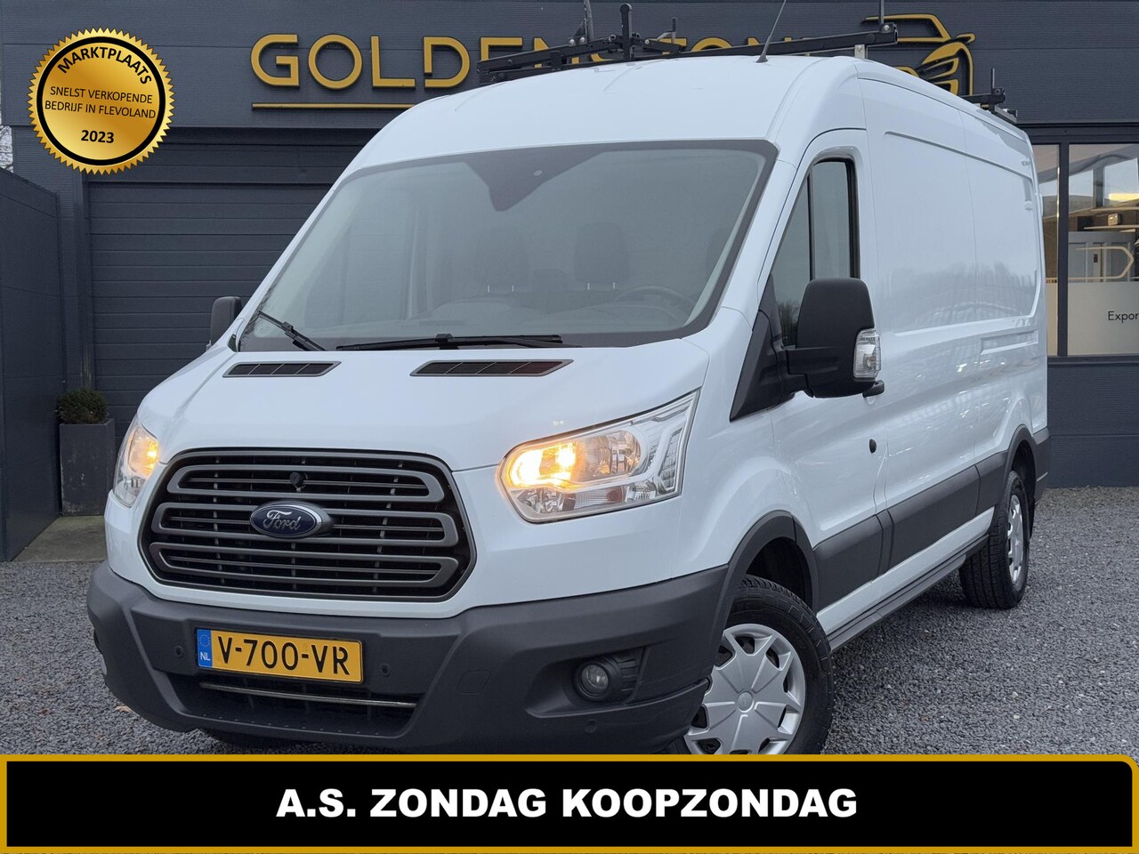 Ford Transit - 350 2.0 TDCI L3H2 Trend 1e Eigenaar,Airco,Cruise,3 Zitplaatsen,PDC Achter,Trekhaak,Imperia - AutoWereld.nl