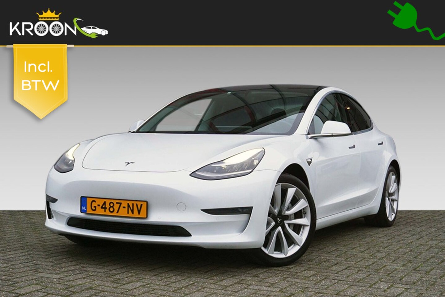 Tesla Model 3 - Long Range RWD Long Range AWD 75kWh Trekhaak Autopilot - AutoWereld.nl