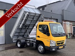 Mitsubishi Canter - 5S13 kipper Pick-up Trekhaak 3500kg 3-Persoons Ex gemeente Euro 5 Kieper Openlaadbak Bakwa