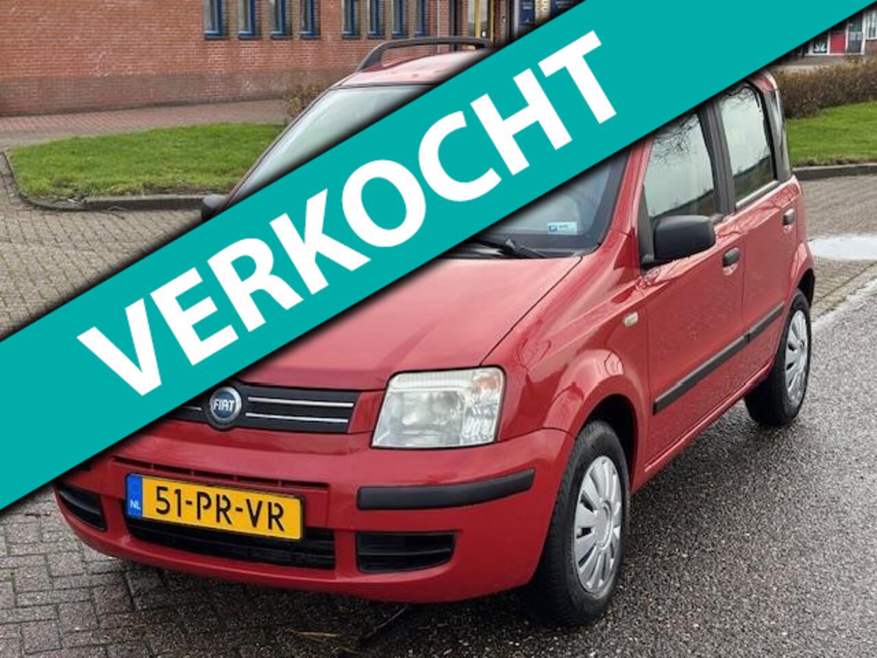 Fiat Panda - 1.3 JTD Dynamic 5-Drs ECC Audio/CD Electric pakket ABS Colorpakket Trekhaak Dealeronderhou - AutoWereld.nl