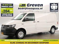 Volkswagen Transporter - 2.0 TDI L2H1 140PK Airco Carplay Navigatie PDC 2xSchuifdeur Imperiaal 3 Persoons Trekhaak