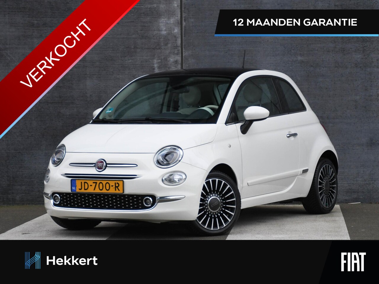 Fiat 500 - Lounge 0.9 TwinAir Turbo 80pk PANO-DAK | DAB | 15''LM | NAVI | CLIMA | USB | 12MND GARANTI - AutoWereld.nl