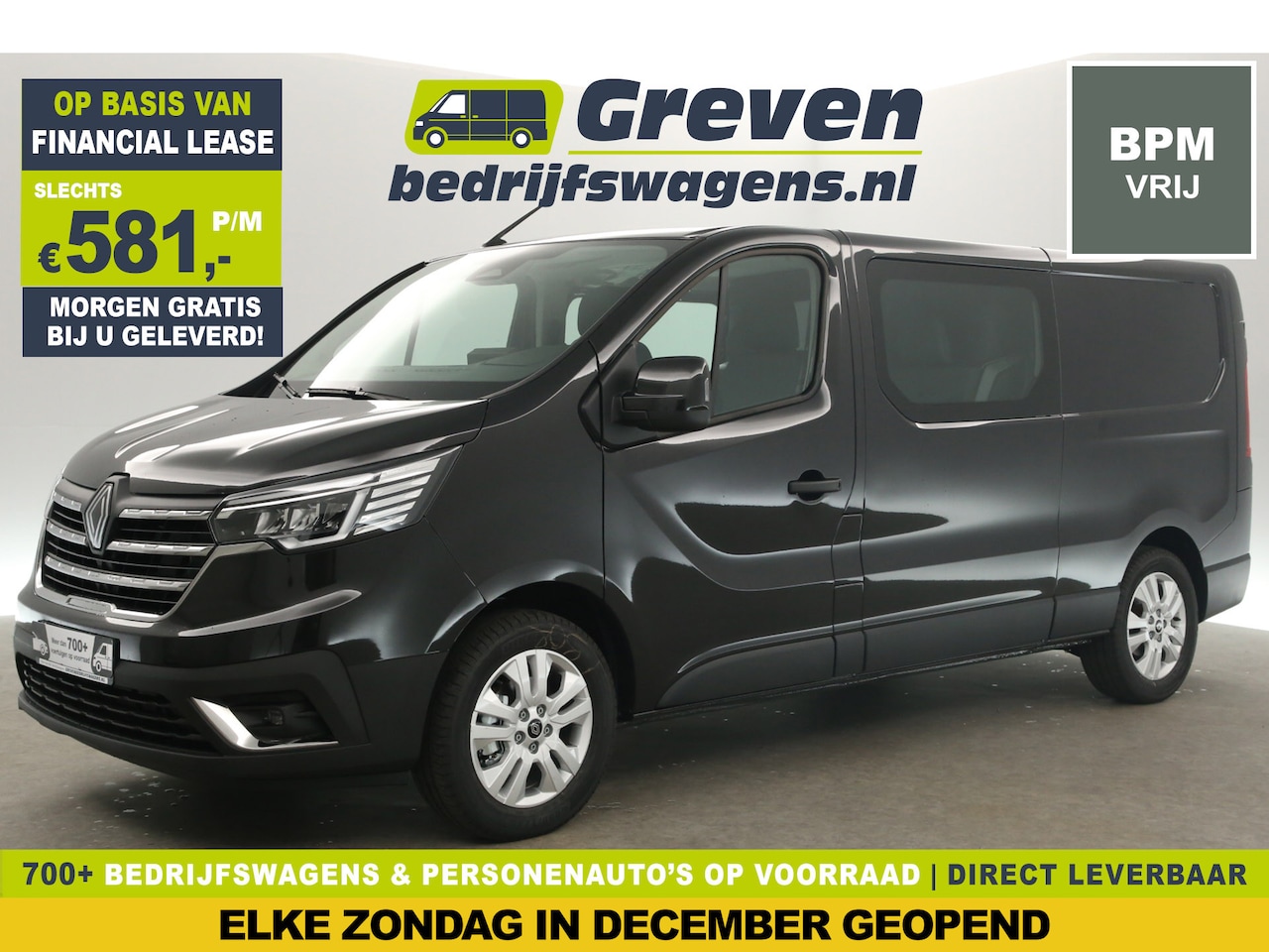 Renault Trafic - 2.0 dCi L2H1 BPM Vrij | DC | 5 Persoons | Airco Camera Cruise Carplay LED 17"LMV PDC Trekh - AutoWereld.nl