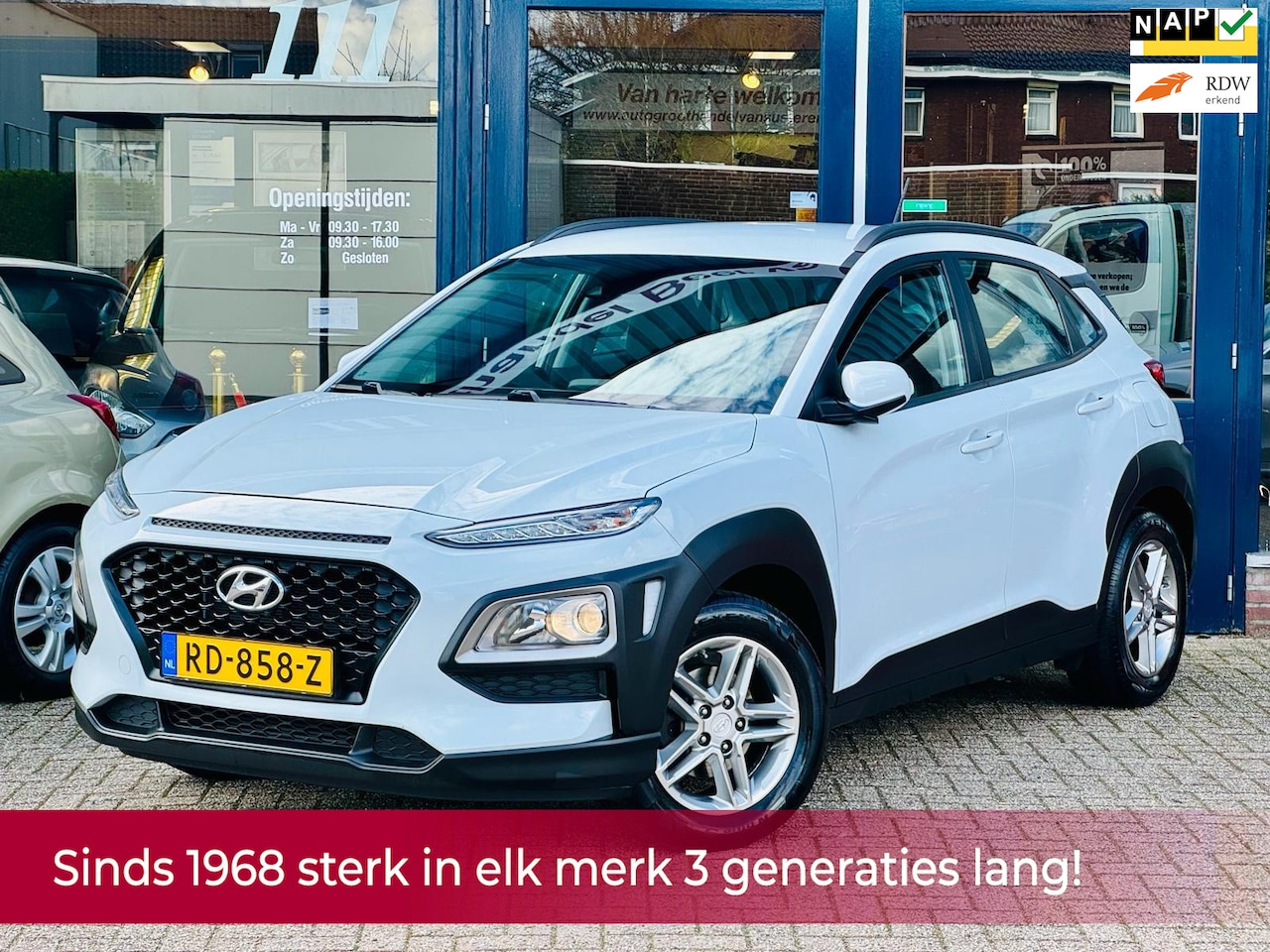 Hyundai Kona - 1.0T Comfort 120PK hoge zit nl AUTO NAP l 1e eigenaar! Navi l Camera lCarplay l Cruise l L - AutoWereld.nl