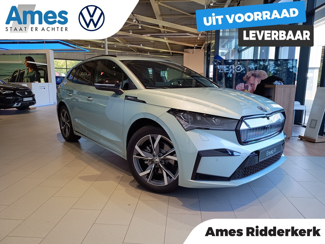 Skoda Enyaq iV - 60 Sportline Elektromotor 132 kW / 179 pk SUV Elektrische aandrijving - AutoWereld.nl