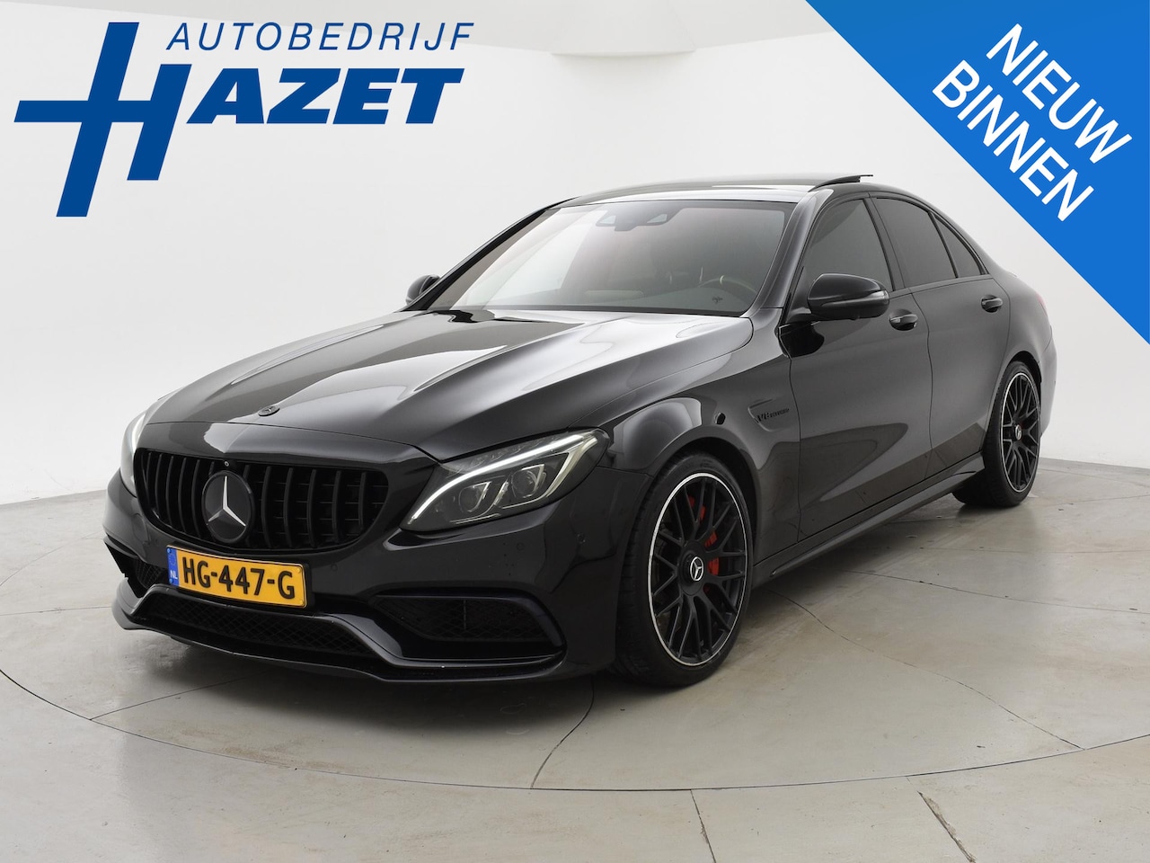 Mercedes-Benz C-klasse - C63 AMG 63 S 510 PK SEDAN + BURMESTER / PANORAMA / DISTRONIC+ / 360 CAMERA - AutoWereld.nl