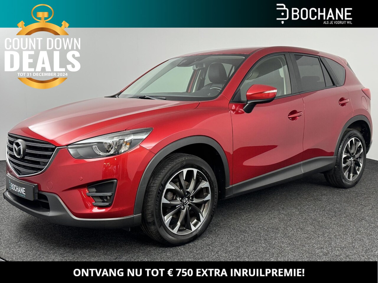 Mazda CX-5 - 2.0 SkyActiv-G 165 GT-M Line 2WD | Trekhaak | Navi | Clima | Leder | Cruise | LM velgen 19 - AutoWereld.nl