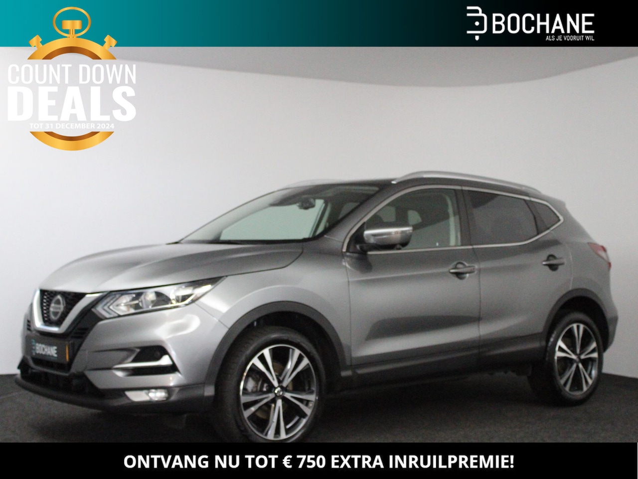 Nissan Qashqai - 1.3 DIG-T 140 N-Connecta | Navigatie | Panoramadak | Trekhaak | LM-Velgen | Achteruitrijca - AutoWereld.nl