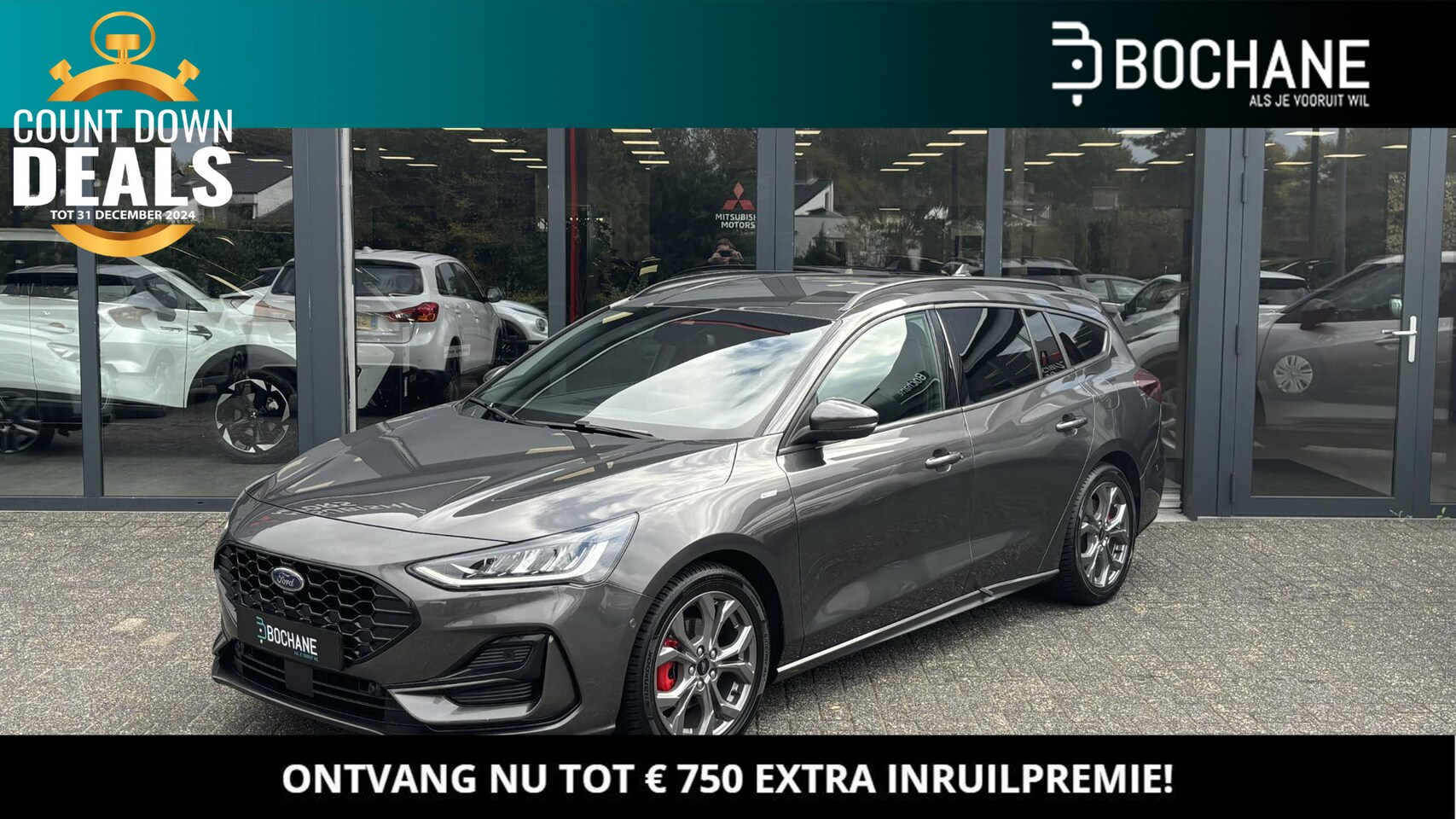 Ford Focus Wagon - 1.0 EcoBoost Hybrid ST Line | Stoel - Stuurverwarming | Camera | Parkeerassistent - AutoWereld.nl