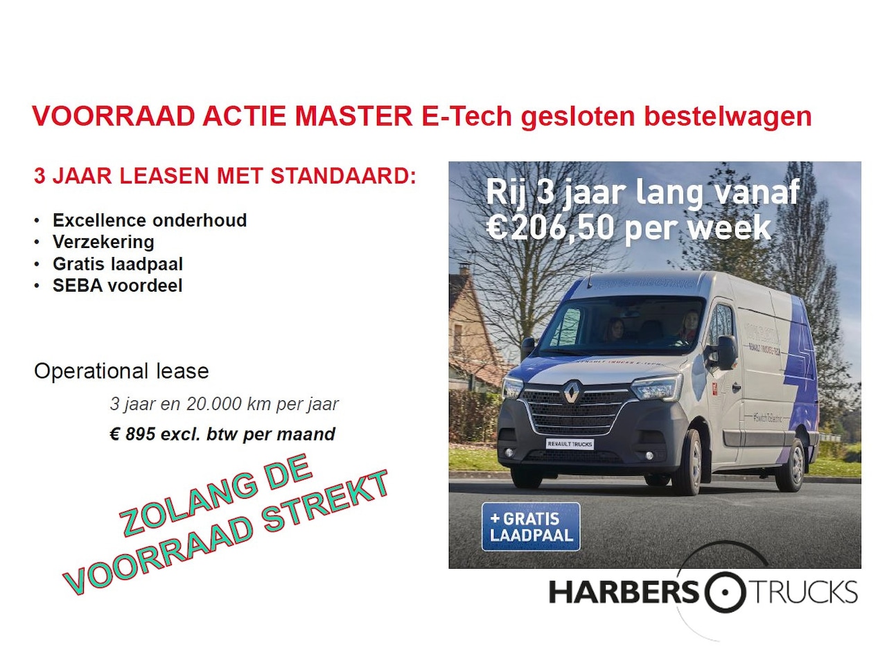 Renault Master E-Tech - L2H2, 3500kg, Z.E. Navigatie, Zero Emissie, - AutoWereld.nl