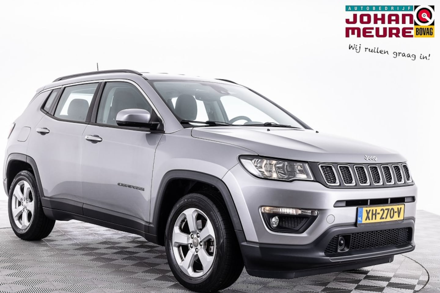 Jeep Compass - 1.4 MultiAir Longitude | NAVI | Half LEDER ✅ 1e Eigenaar . - AutoWereld.nl