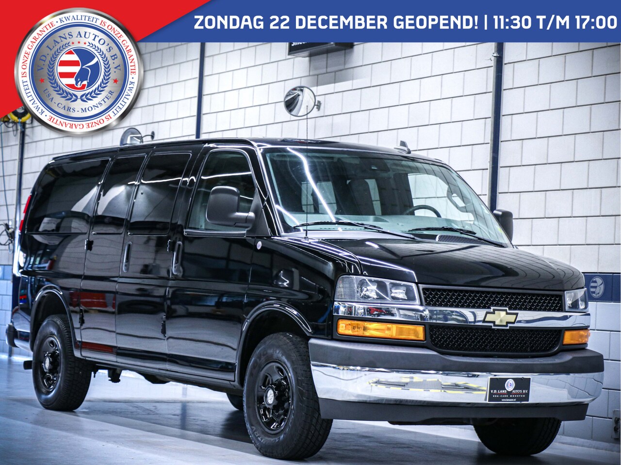 Chevrolet Chevy Van - Express 2500 dubbelcabine 6 PERSOONS. 6.0 ltr. 3500 kg trekken 2X OP VOORRAAD. - AutoWereld.nl