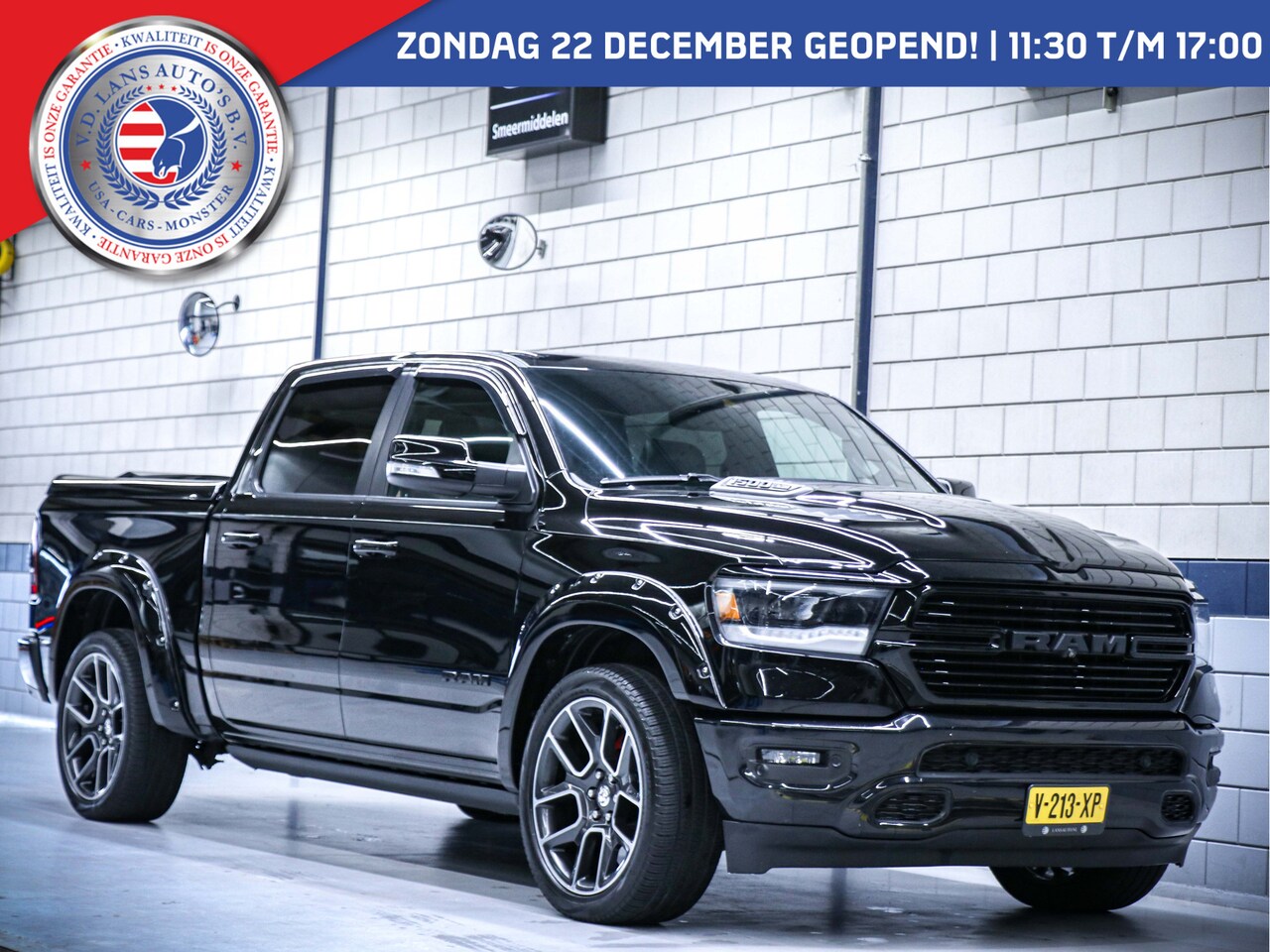 Dodge Ram 1500 - Laramie Night 5.7 V8 4x4 Crew Cab | 12" uConnect | Panorama - AutoWereld.nl