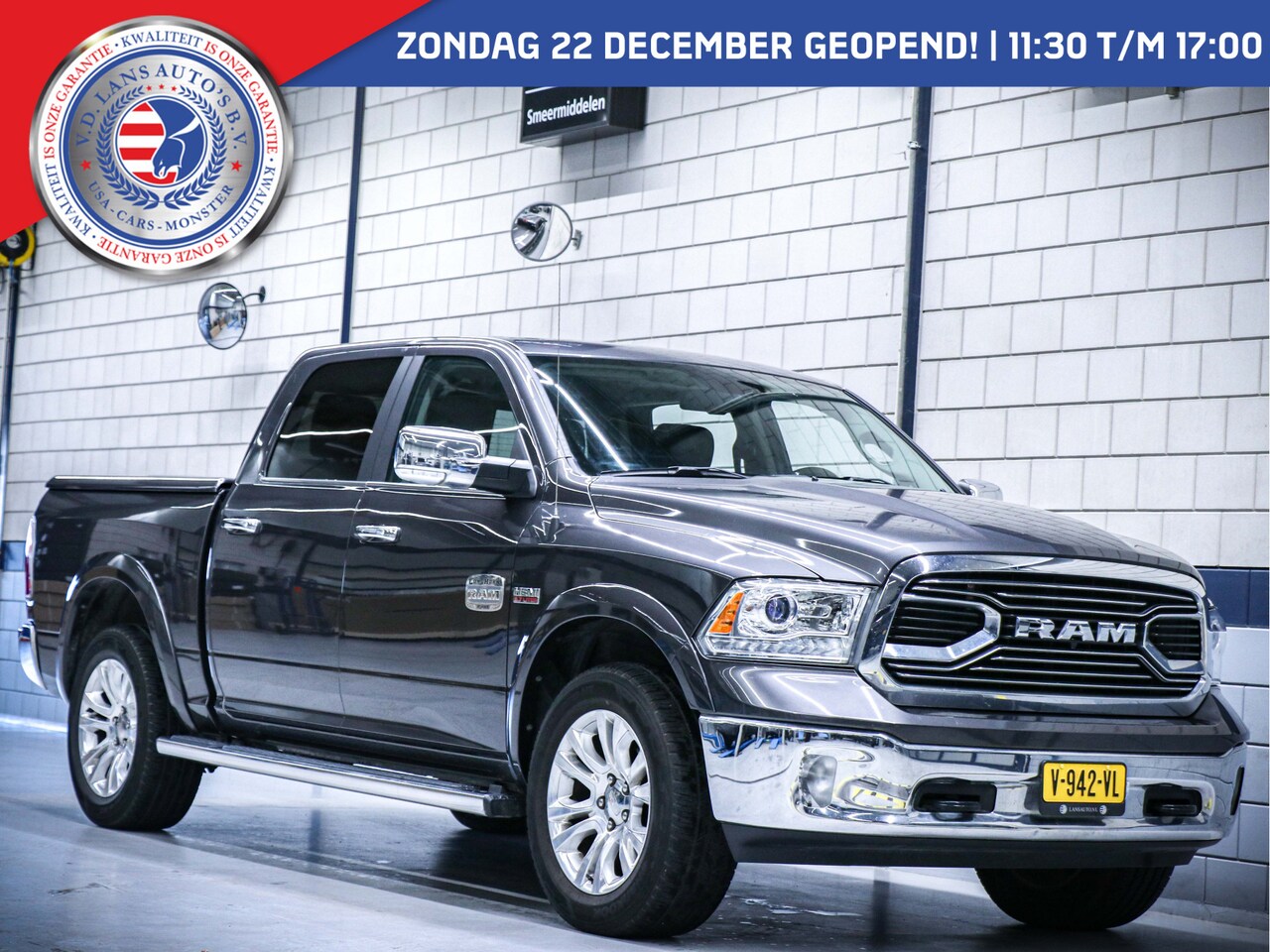 Dodge Ram 1500 - Longhorn | Luchtvering | 5.7L HEMI V8 4x4 Crew Cab - AutoWereld.nl