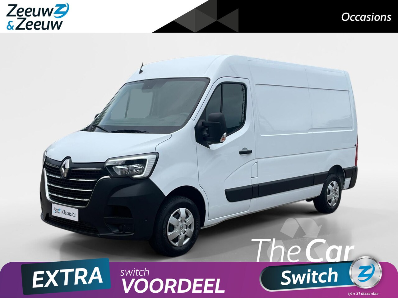 Renault Master - T33 2.3 dCi 135 L2H2 Work Edition *Navi+Camera*Airco*Passagiersbank*Parkeersensoren*Cruise - AutoWereld.nl