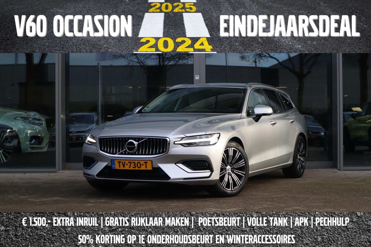 Volvo V60 - 2.0 T5 Inscription | Verwarmbare voorstoelen| Verwarmbare voorruit| Dodehoekdetectie| Acht - AutoWereld.nl