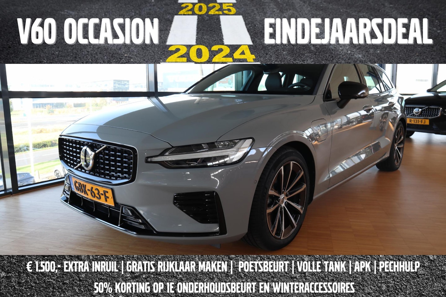 Volvo V60 - 2.0 T6 Plug-in hybrid AWD Plus Dark - AutoWereld.nl