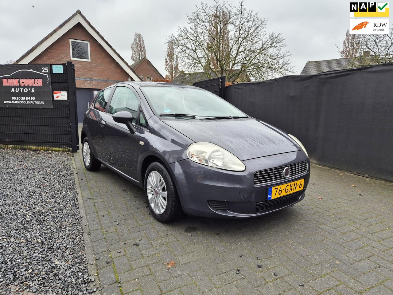 Fiat Grande Punto - 1.4 Dynamic Airco Panoramadak - AutoWereld.nl