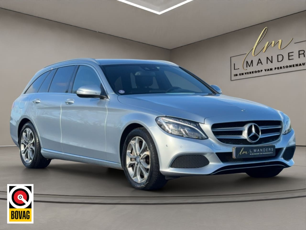 Mercedes-Benz C-klasse Estate - 350 e Lease Edition 2015 GRIJS | Luchtvering | NL | Display - AutoWereld.nl