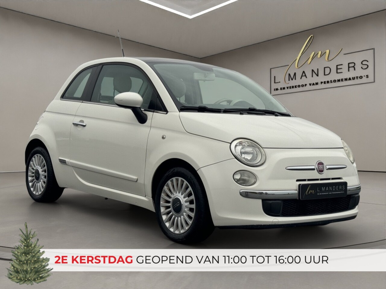 Fiat 500 - 1.2 Lounge 2009 WIT | Automaat | Schuifdak | Airco | Benzine | N - AutoWereld.nl