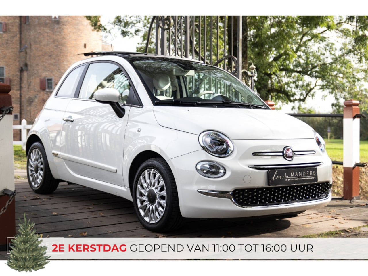 Fiat 500 - 1.2 Lounge 2020 WIT | Schuifdak | Display | Airco | Benzine - AutoWereld.nl