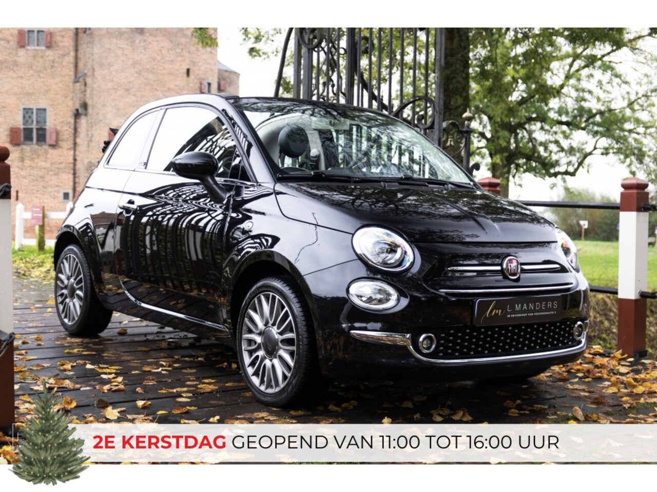 Fiat 500 C - 1.2 Lounge 2018 ZWART | Cabrio | Apple CarPlay | Benzine | PDC - AutoWereld.nl