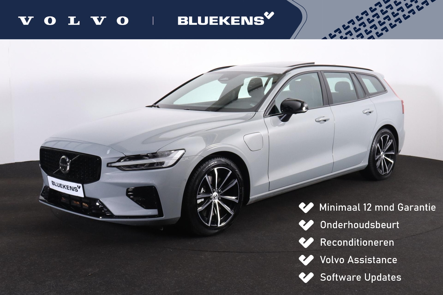 Volvo V60 - T6 Plug-in hybrid AWD Plus Dark - Panorama/schuifdak - IntelliSafe Assist & Surround - 360 - AutoWereld.nl