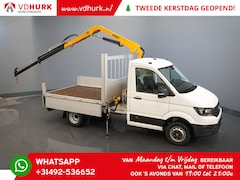 Volkswagen Crafter - 6x 165 pk Effer 352S kraan/ Crane/ Gru/ Grue/ Kran/ Autokran/ Open laadbak/ Dubbel Lucht