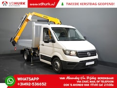 Volkswagen Crafter - 6x 165 pk Effer 352S kraan/ Crane/ Gru/ Grue/ Kran/ Autokran/ Open laadbak/ Dubbel Lucht