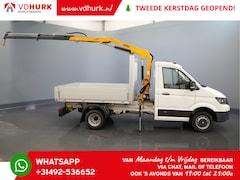 Volkswagen Crafter - 6x 165 pk Effer 352S kraan/ Crane/ Gru/ Grue/ Kran/ Autokran/ Open laadbak/ Dubbel Lucht