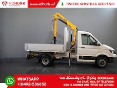 Volkswagen Crafter - 6x 165 pk Open laadbak/ Effer 352S kraan/ Crane/ Gru/ Grue/ Kran/ Autokran/ Dubbel Lucht