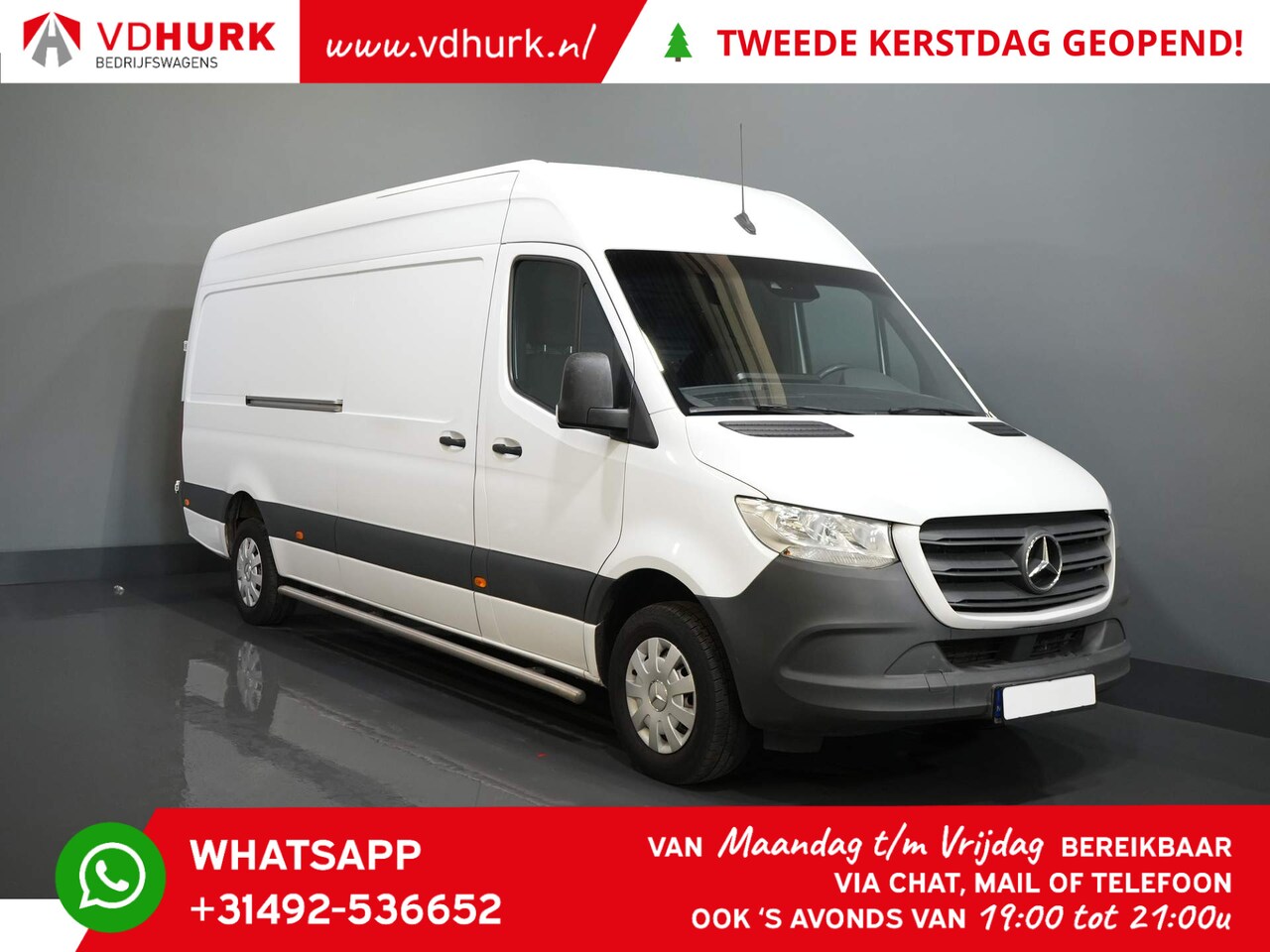 Mercedes-Benz Sprinter - 315 CDI Aut. L3H2 Navi/ Carplay/ Camera/ Cruise/ 270Gr. Deuren/ Sidebars - AutoWereld.nl