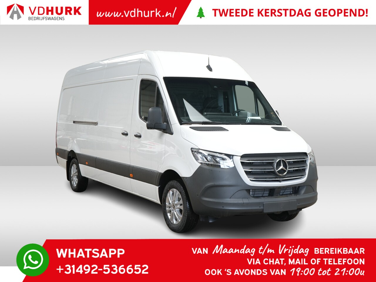 Mercedes-Benz Sprinter - 319 L3H2 190 pk Aut. VOORRAAD LED/ 3.5t Trekhaak/ MBUX/ Carplay/ 360 Gr. Camera/ PDC/ Adap - AutoWereld.nl