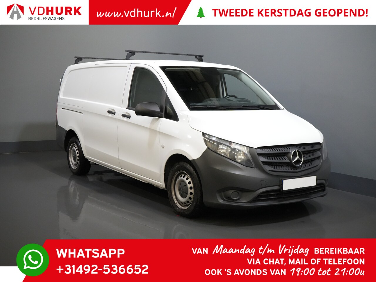 Mercedes-Benz Vito - 116 CDI Aut. L2 RWD Standkachel/ Navi/ Stoelverw./ Carplay/ Camera/ Cruise/ Trekhaak/ Airc - AutoWereld.nl