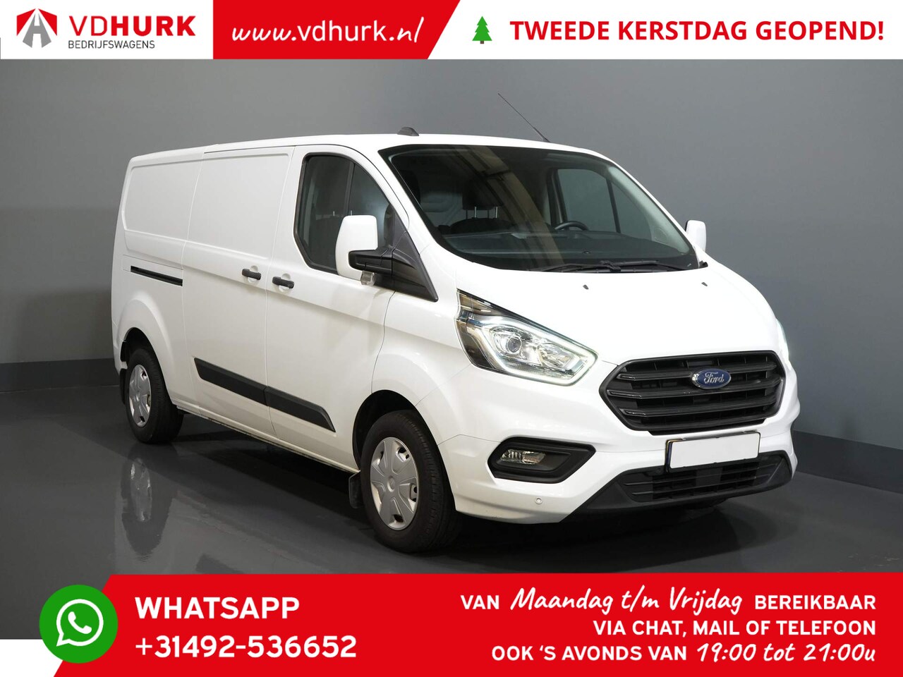 Ford Transit Custom - 2.0 TDCI 130 pk L2 Trend Verw.Voorruit/ PDC/ Cruise/ Airco - AutoWereld.nl