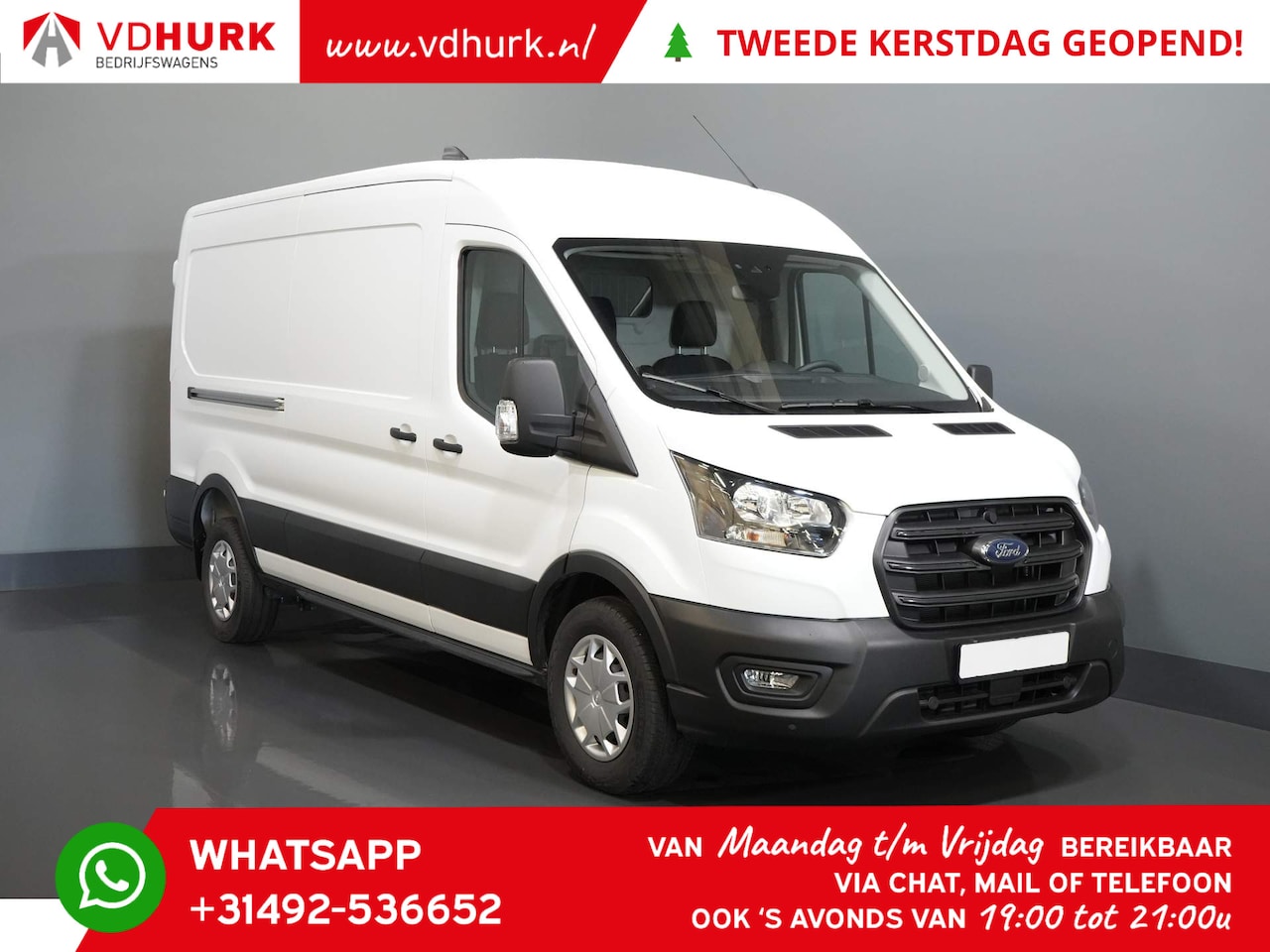 Ford Transit - 350 2.0 TDCI 130 pk Aut. L3H2 Trend NIEUW Cruise/ PDC V+A/ DAB/ Airco - AutoWereld.nl