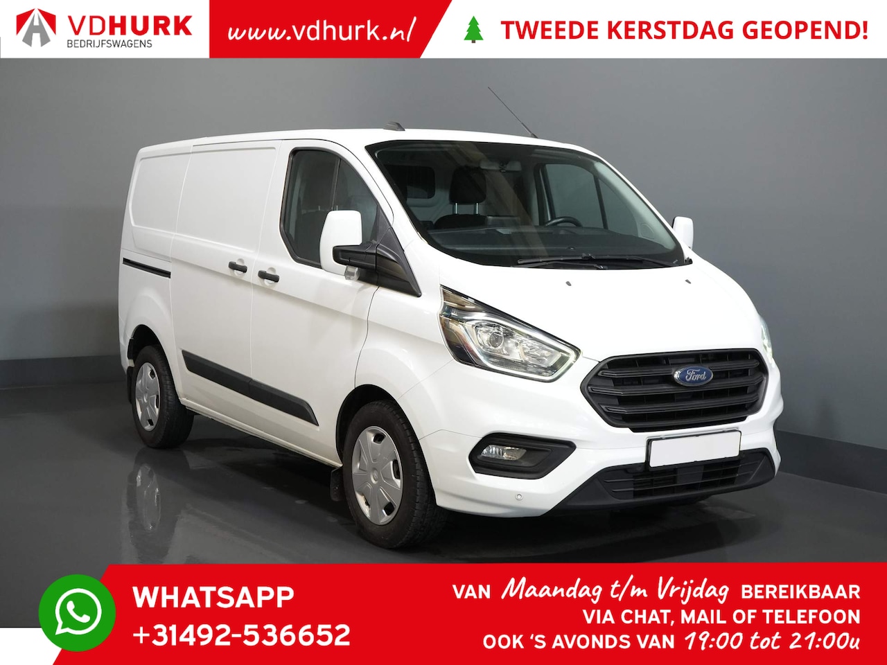 Ford Transit Custom - 2.0 TDCI 130 pk Aut. Sortimo Inrichting/ Standkachel/ Stoelverw/ PDC/ Navi/ Cruise - AutoWereld.nl