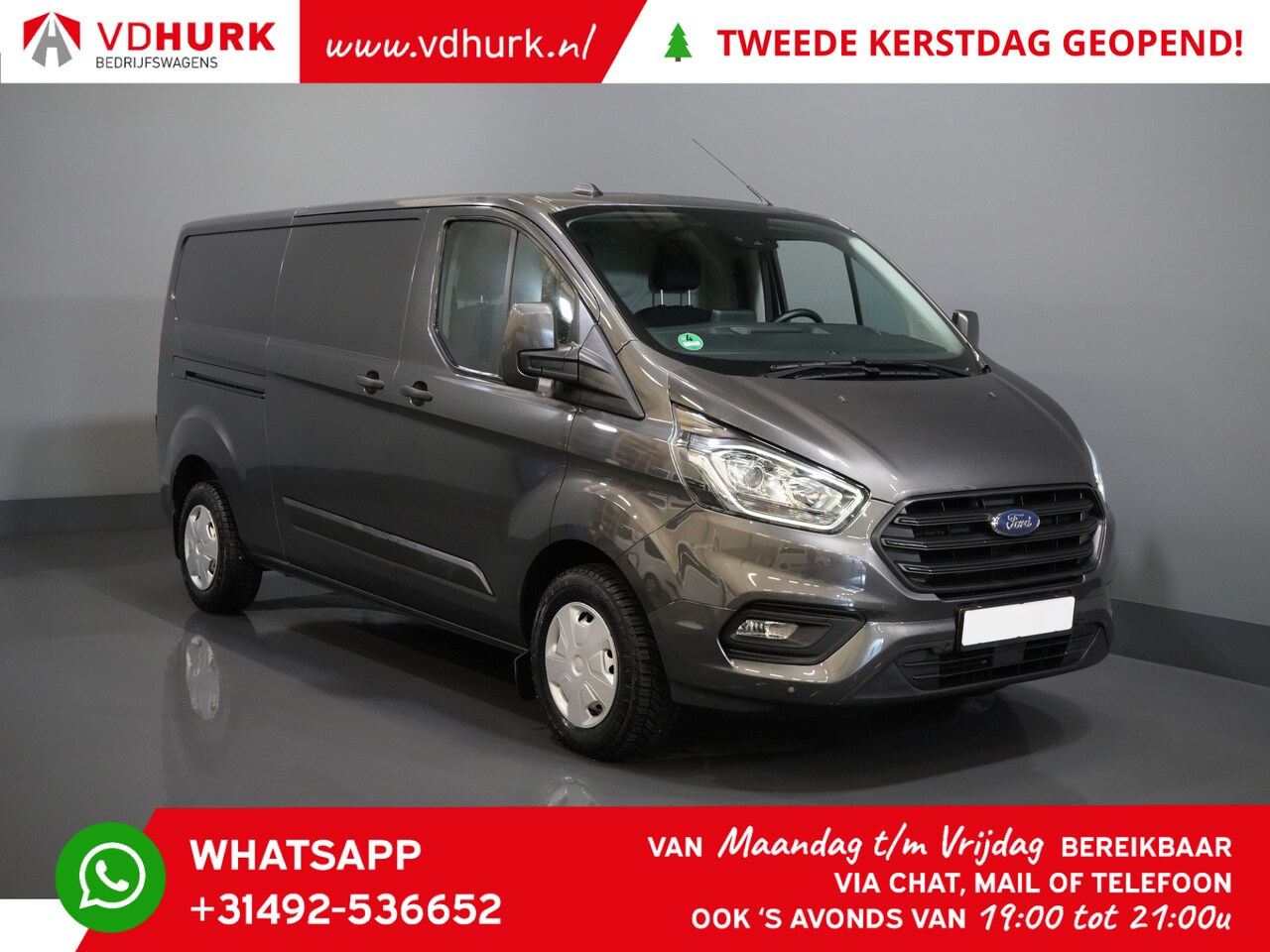 Ford Transit Custom - 2.0 TDCI 130 pk L2 Carplay/ Stoelverw./ Camera/ Navi/ Cruise/ PDC V+A - AutoWereld.nl