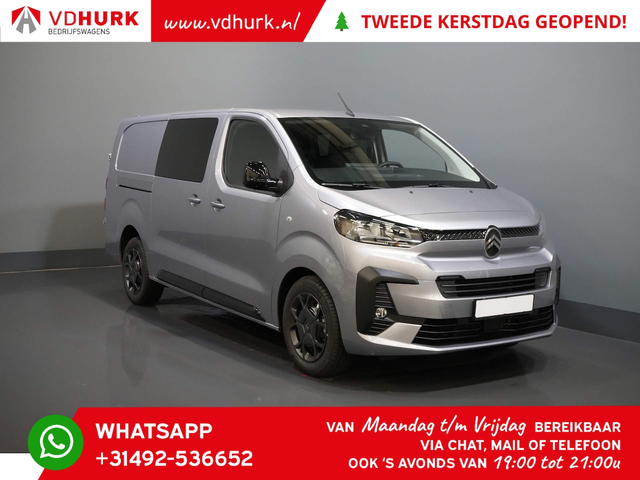 Citroën Jumpy - 2.0 HDI 180 pk Aut. L3 DC Dubbel Cabine/ 2x schuifdeur/ Virtual.Cockpit/ Navi/ Carplay/ Ca - AutoWereld.nl