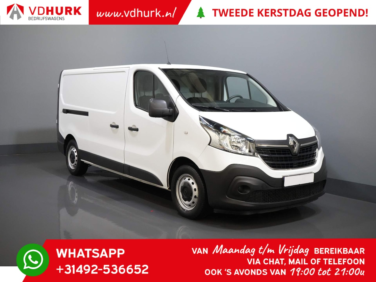 Renault Trafic - 2.0 dCi 120 pk L2 3 Pers./ Keyless/ Airco/ PDC - AutoWereld.nl