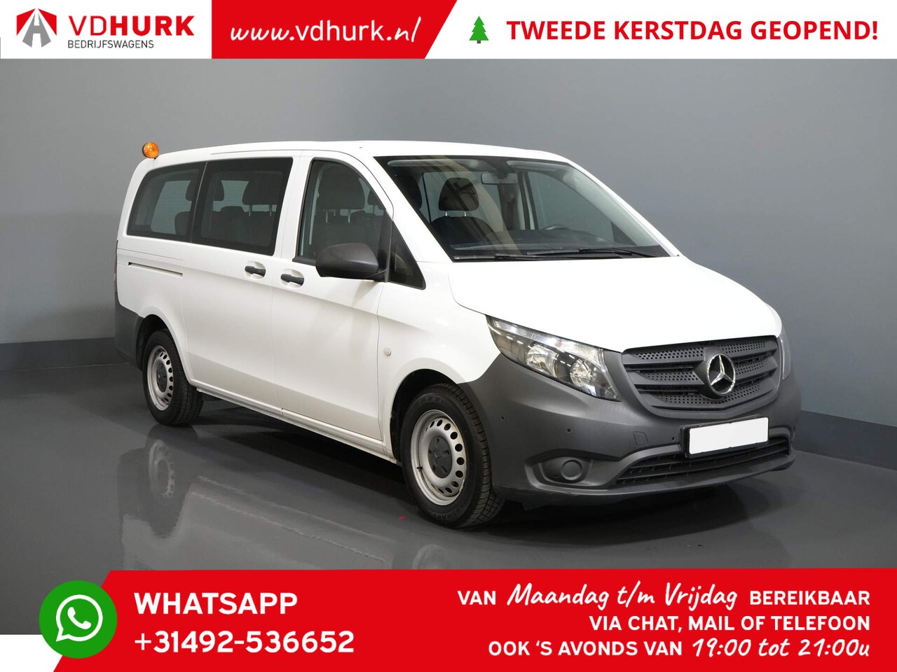 Mercedes-Benz Vito Tourer - 110 CDI L2 € 36.934,- incl. BTW/ BPM Combi/ Kombi/ 9 Pers./ 9P/ 9 Persoons/ Navi/ Cruise/ - AutoWereld.nl