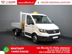 Volkswagen Crafter - 6x 165 pk Effer 352S kraan/ Crane/ Gru/ Grue/ Kran/ Autokran/ Open laadbak/ Dubbel Lucht