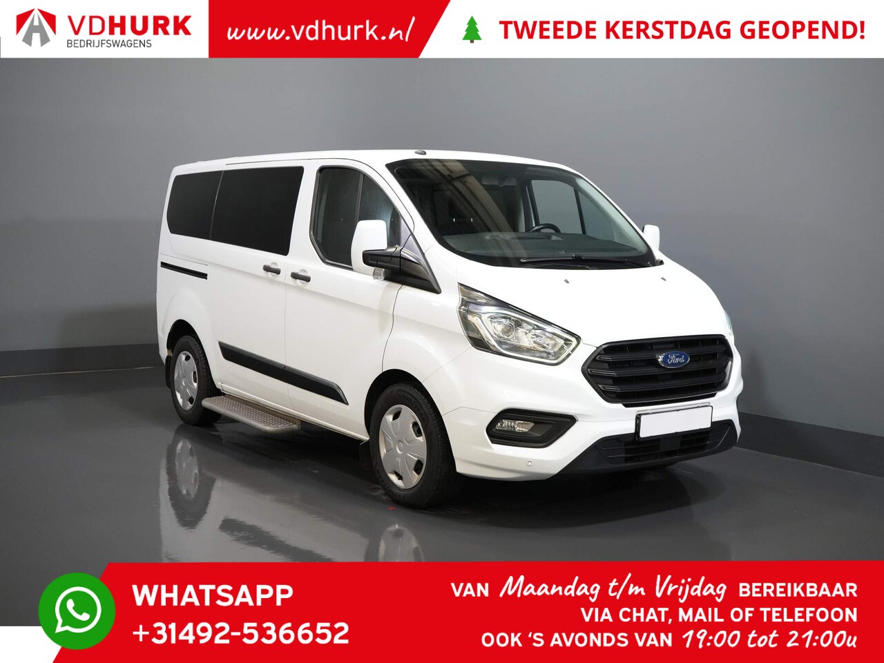 Ford Transit Custom Tourneo - 2.0 TDCI € 33.012,- incl. BTW/BPM Trend Combi/ Kombi/ 9 Persoons/ 9 P/ Cruise/ PDC/ Airco - AutoWereld.nl