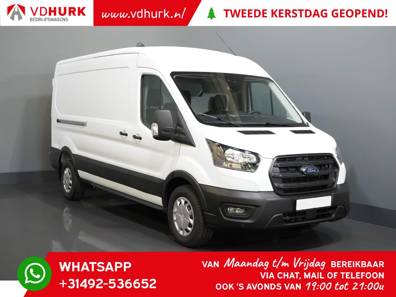 Ford Transit - 350 2.0 TDCI 130 pk Aut. L3H2 Trend NIEUW Cruise/ PDC V+A/ DAB/ Airco - AutoWereld.nl