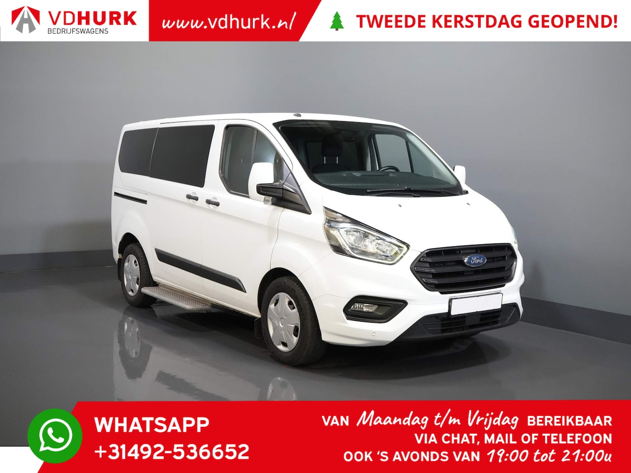 Ford Transit Custom Tourneo - 2.0 TDCI € 32.952,- incl. BTW/BPM Trend Combi/ Kombi/ 9 Persoons/ 9 P/ Cruise/ PDC/ Airco - AutoWereld.nl