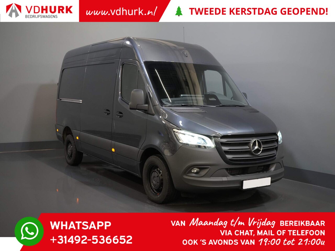 Mercedes-Benz Sprinter - 319 L2H2 Pro/ 3.5t Trekhaak/ LED/ MBUX/ Carplay/ Camera/ Cruise/ Gev. Stoel - AutoWereld.nl