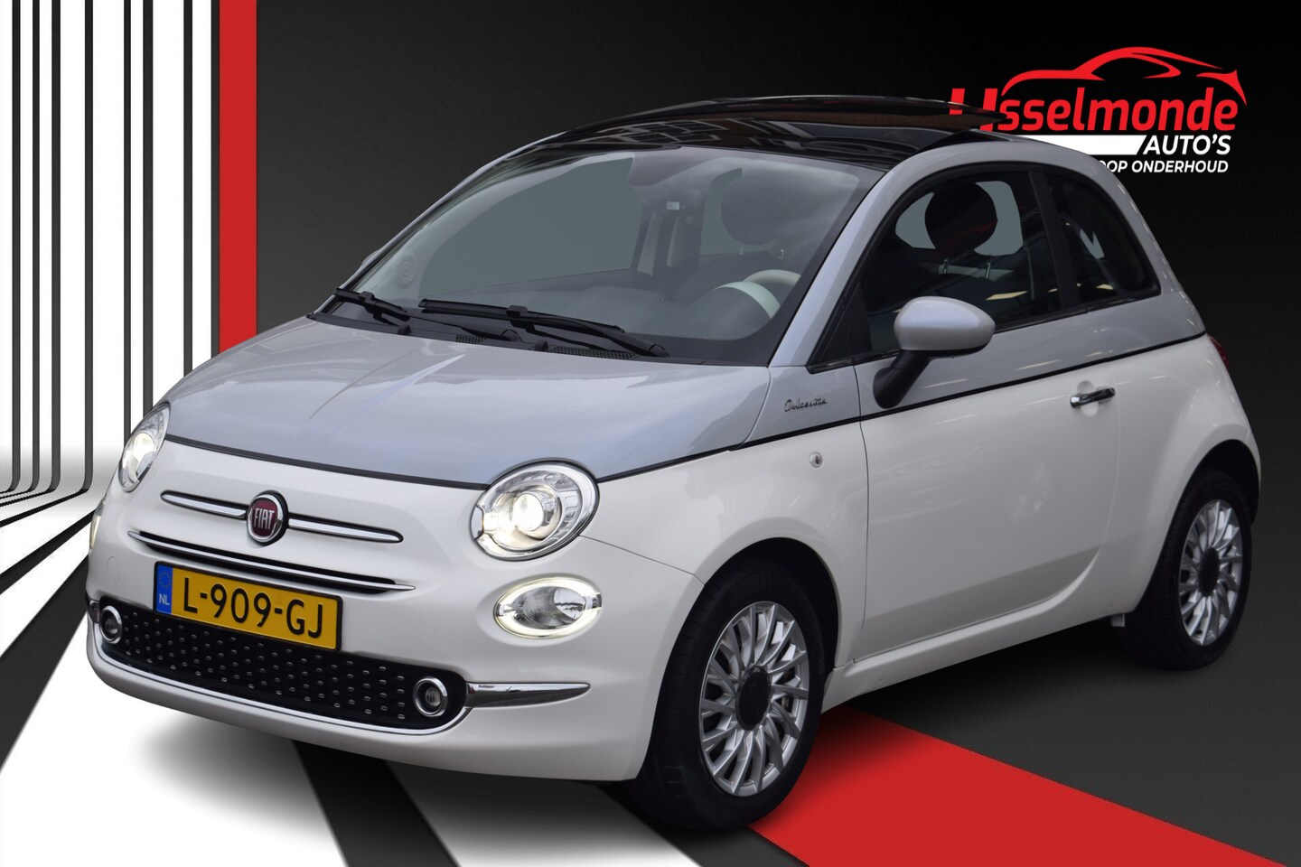 Fiat 500 - 1.0 Hybrid Dolcevita NAP Pano PDC Cruise Navi - AutoWereld.nl